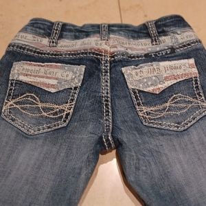 🇺🇸Cowgirl Tuff Jeans Flag of the Free 26x35